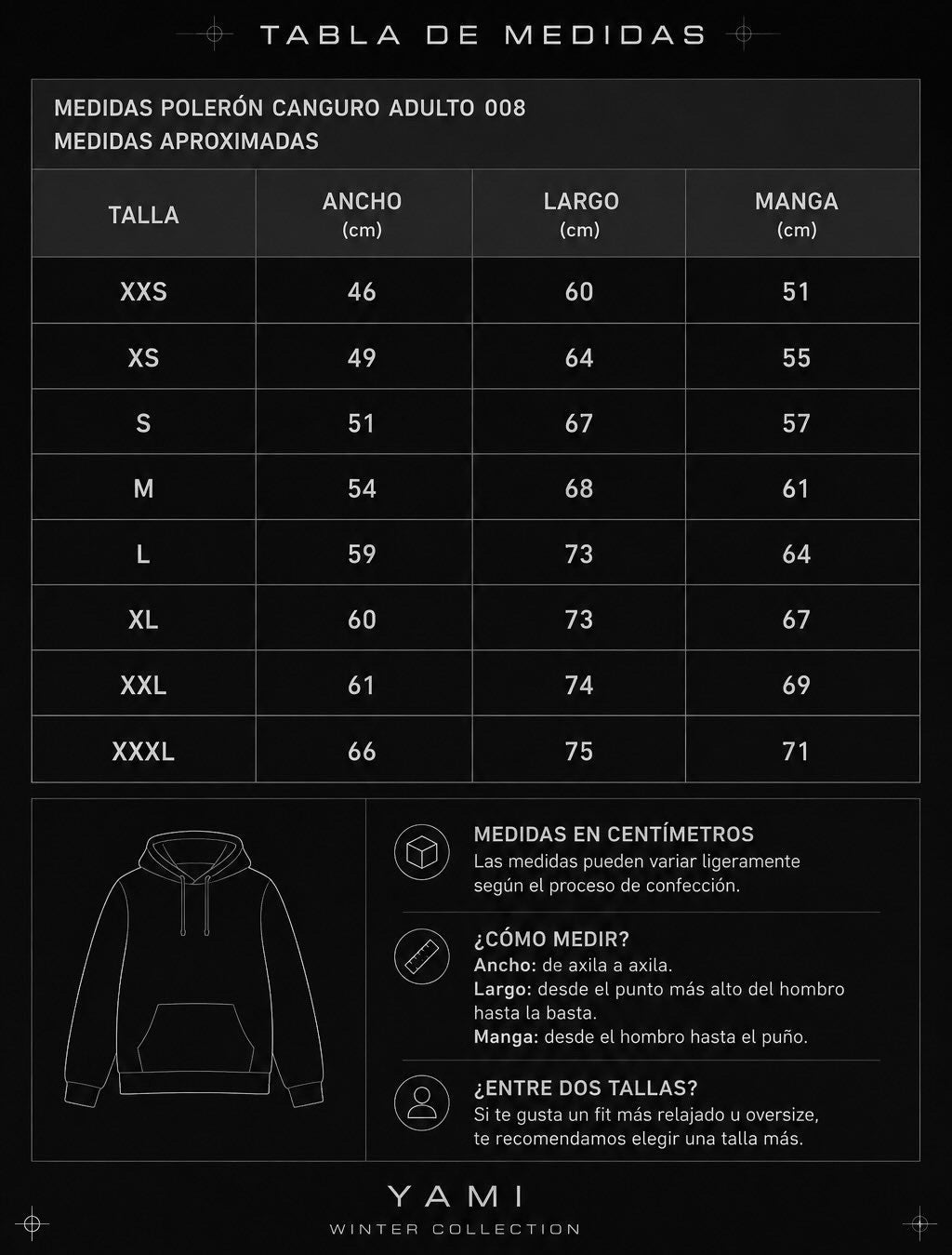 YAMI HOODIE — BLACK