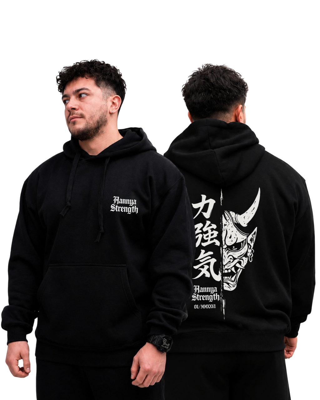 YAMI HOODIE — BLACK